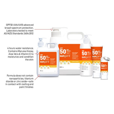 SunGard Sunscreen 1L Pump - Kiwi Workgear